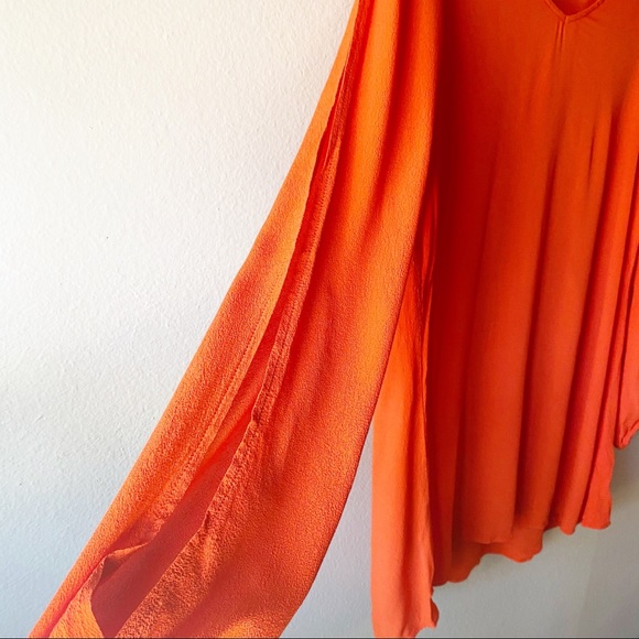 LOVERS + FRIENDS Orange Arm Slit Mini Dress - Picture 7 of 8